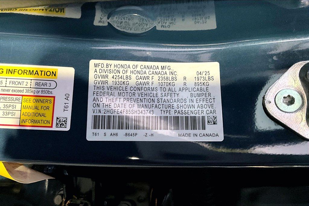 Used 2025 Honda Civic Sport image 16