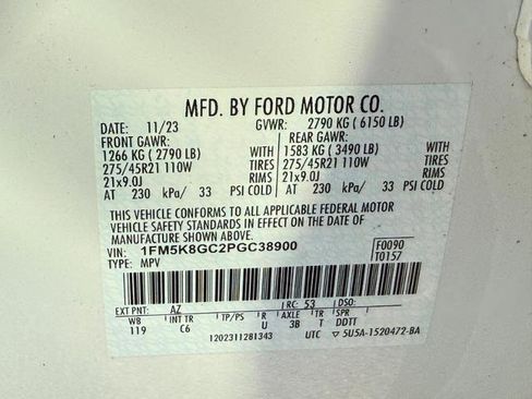 Certified 2023 Ford Explorer ST w/ Equipment Group 401A AWD/4WD image 28