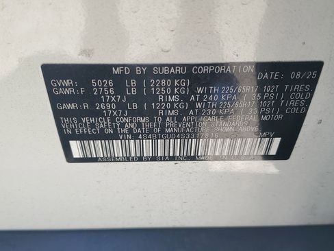 Used 2025 Subaru Outback Wilderness AWD/4WD image 27