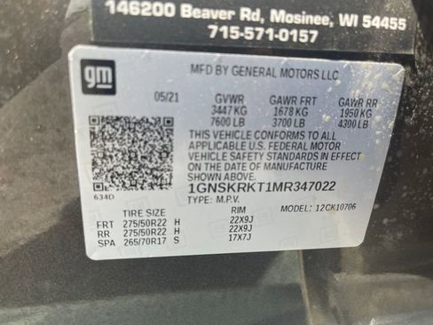 Used 2021 Chevrolet Tahoe RST w/ Luxury Package AWD/4WD image 34