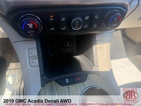 Used 2019 GMC Acadia Denali w/ LPO, Floor Liner Package AWD/4WD image 13