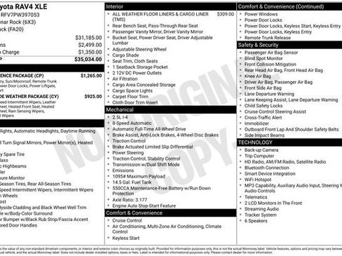 Used 2023 Toyota RAV4 XLE w/ Convenience Package AWD/4WD image 5