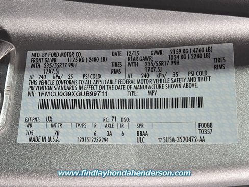 Used 2016 Ford Escape SE w/ Equipment Group 201A image 10