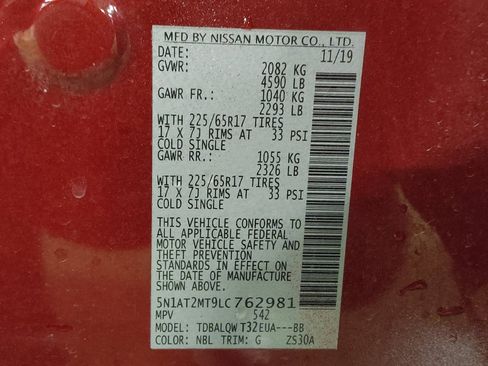 Used 2020 Nissan Rogue SV FWD image 33
