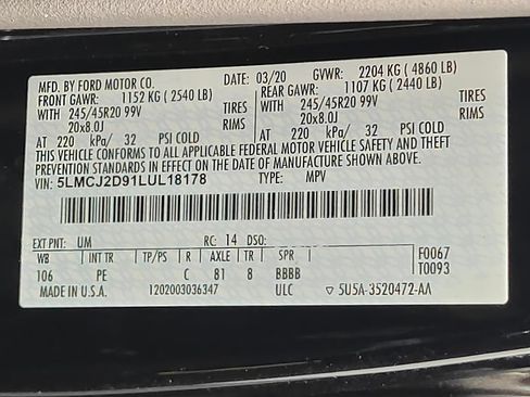 Used 2020 Lincoln Corsair Reserve w/ Equipment Group 201A AWD/4WD image 71