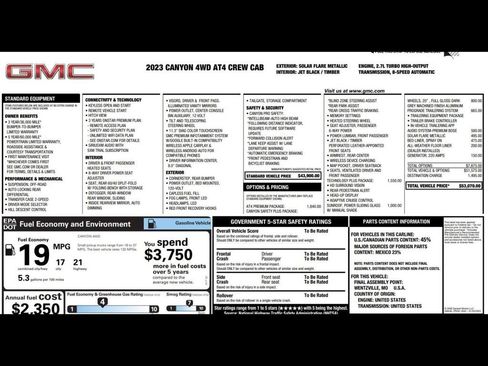 Used 2023 GMC Canyon AT4 w/ AT4 Premium Package AWD/4WD image 3