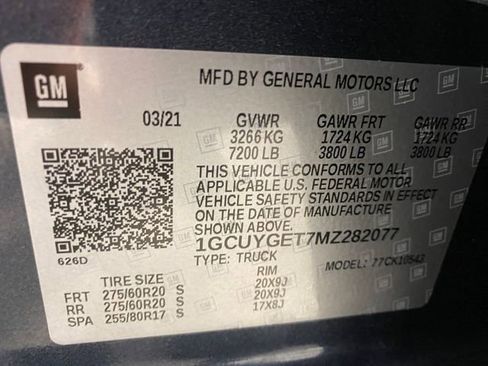 Certified 2021 Chevrolet Silverado 1500 LTZ w/ LTZ Premium Package AWD/4WD image 32