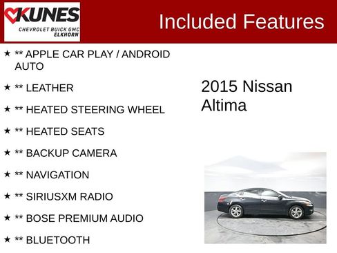 Used 2015 Nissan Altima 2.5 SL w/ Technology Package image 2