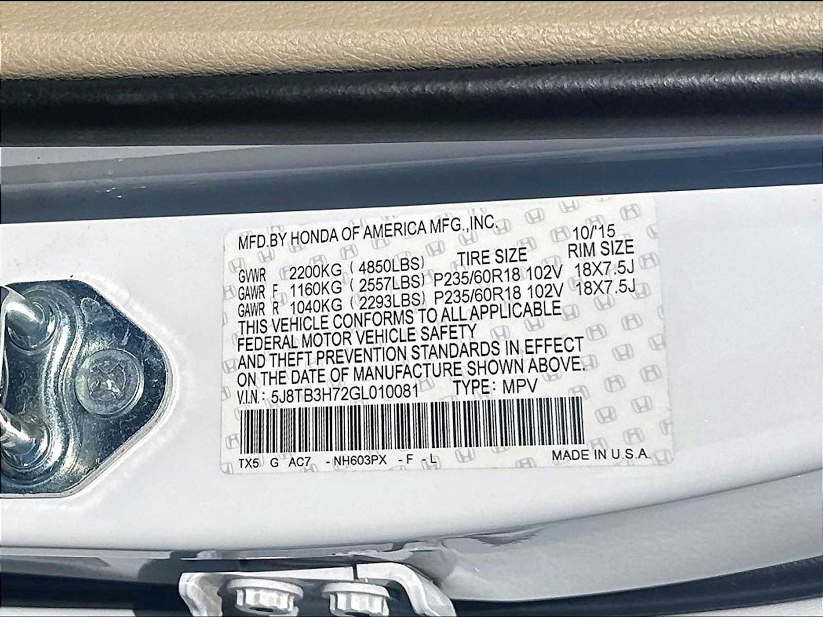 Used 2016 Acura RDX w/ Advance Package FWD image 36