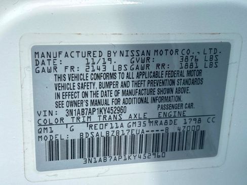 Used 2019 Nissan Sentra S FWD image 43