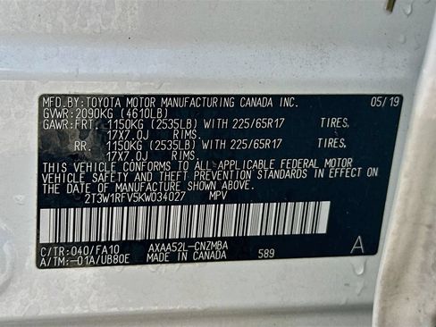 Used 2019 Toyota RAV4 XLE FWD image 26