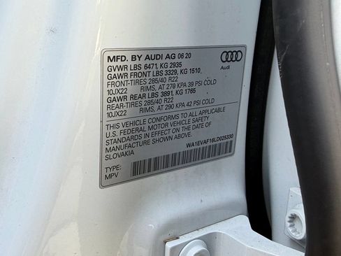 Used 2020 Audi Q8 Premium Plus w/ Premium Plus Package AWD/4WD image 55