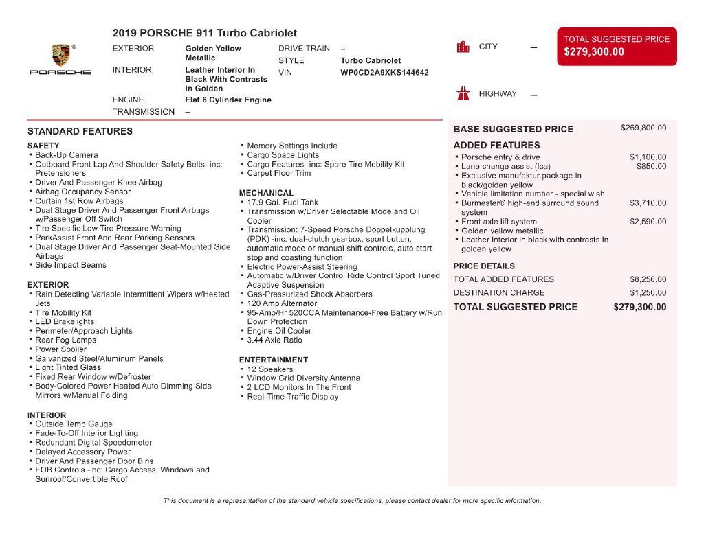 Used 2019 Porsche 911 Turbo S AWD/4WD image 51