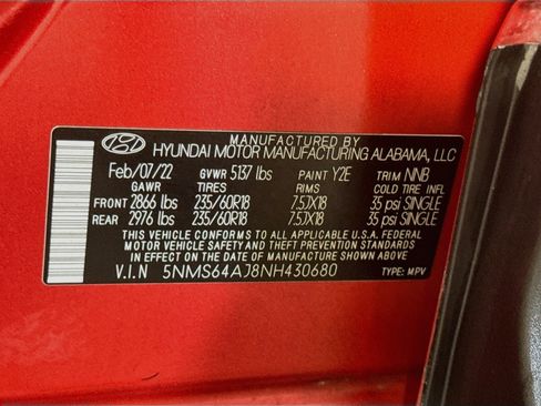 Used 2022 Hyundai Santa Fe XRT w/ Cargo Package FWD image 40