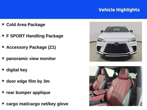 Used 2023 Lexus RX 350 F Sport w/ Accessory Package (Z1) AWD/4WD image 4