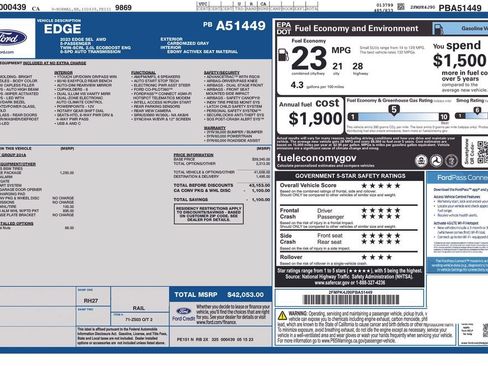 Used 2023 Ford Edge SEL w/ Convenience Package AWD/4WD image 14