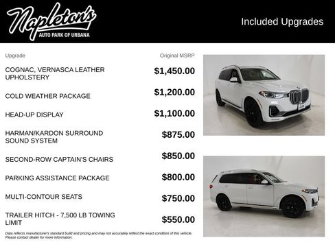 Used 2020 BMW X7 xDrive40i w/ Cold Weather Package AWD/4WD image 27
