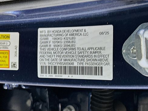 Used 2025 Honda Accord SE image 12