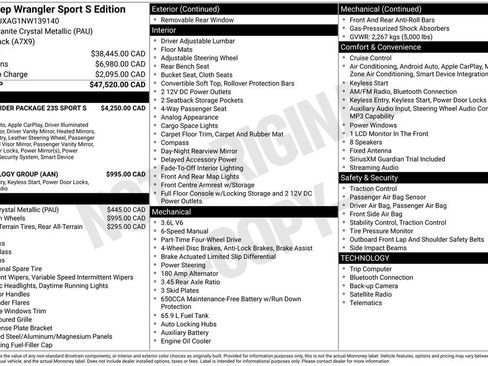 Used 2022 Jeep Wrangler Sport S image 16