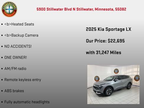 Used 2025 Kia Sportage LX AWD/4WD image 5