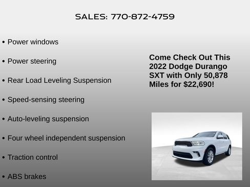 Used 2022 Dodge Durango SXT image 20