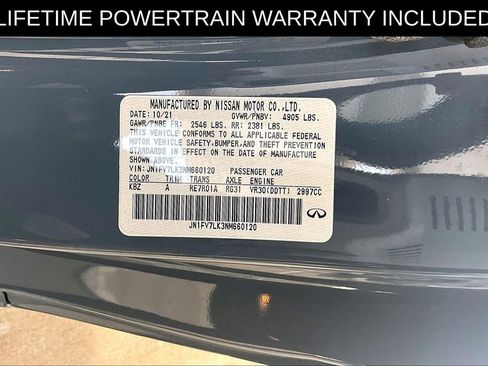 Certified 2022 INFINITI Q60 Red Sport 400 w/ Cargo Package RWD image 32