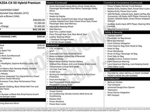 Used 2025 MAZDA CX-50 2.5 Hybrid w/ Weather Package image 4