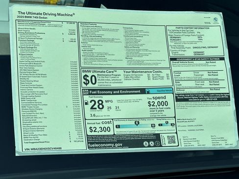 New 2025 BMW 740i image 29
