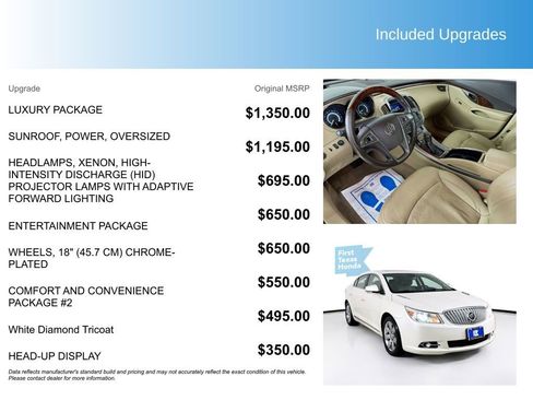 Used 2010 Buick LaCrosse CXL w/ Luxury Package image 5