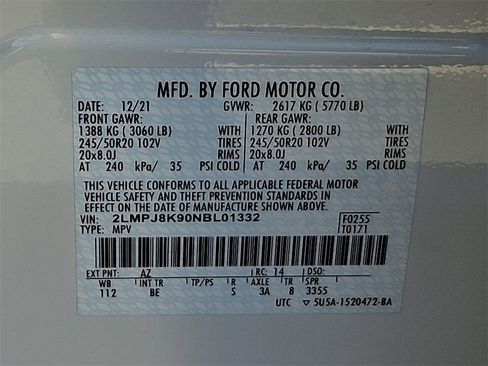 Used 2022 Lincoln Nautilus Reserve w/ Cargo Utility Package image 28