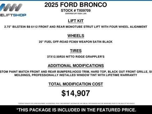 Used 2025 Ford Bronco Outer Banks AWD/4WD image 2
