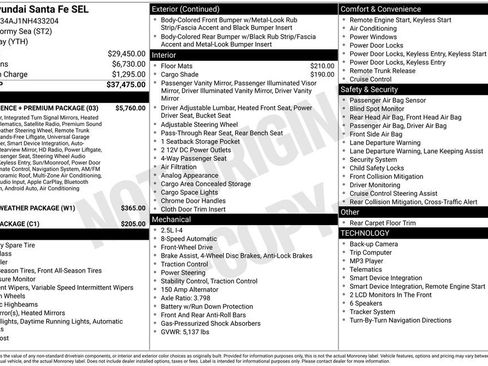 Used 2022 Hyundai Santa Fe SEL w/ Convenience + Premium Package FWD image 42