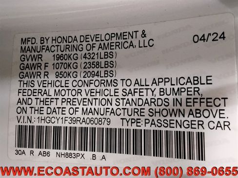 Used 2024 Honda Accord EX image 18