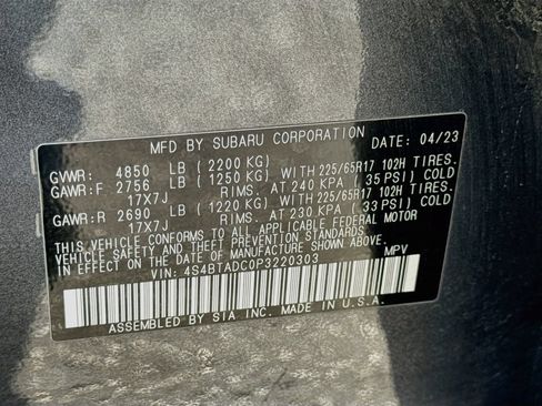 Certified 2023 Subaru Outback Premium AWD/4WD image 38
