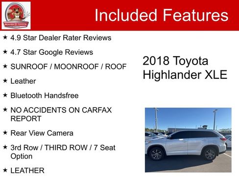 Used 2018 Toyota Highlander XLE image 5