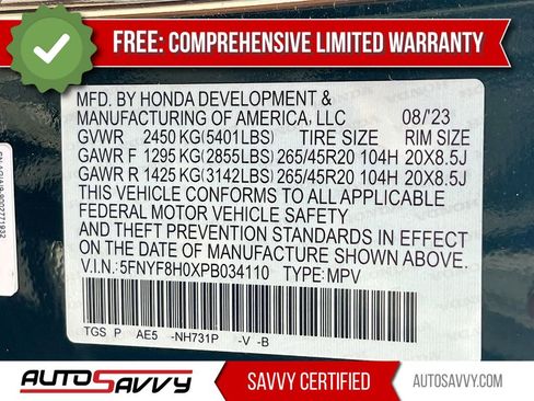 Used 2023 Honda Passport Elite image 32