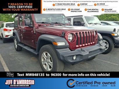Certified 2021 Jeep Wrangler Unlimited Sport