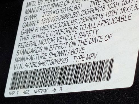 New 2026 Honda Odyssey EX-L image 16