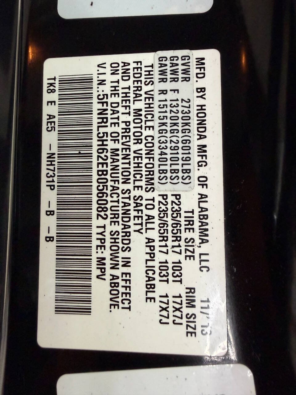 Used 2014 Honda Odyssey EX-L image 29
