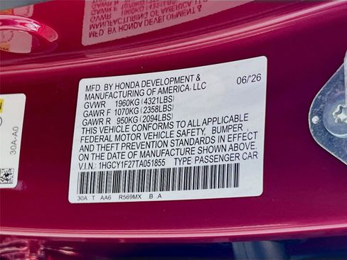 New 2026 Honda Accord LX image 28