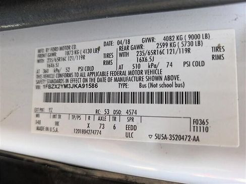 Used 2018 Ford Transit 350 XL RWD image 30