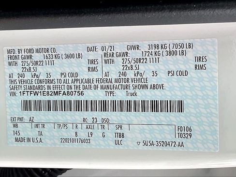 Used 2021 Ford F150 Limited AWD/4WD image 30