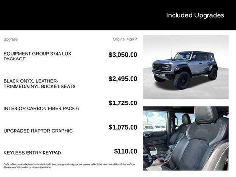 Used 2023 Ford Bronco Raptor AWD/4WD image 5