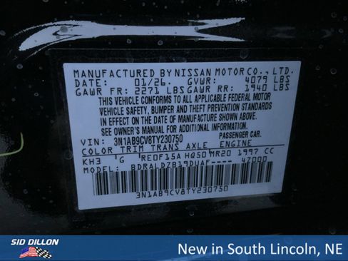 New 2026 Nissan Sentra SV w/ SV Convenience Package image 12