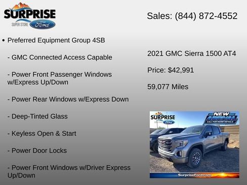 Used 2021 GMC Sierra 1500 AT4 w/ AT4 Preferred Package AWD/4WD image 6
