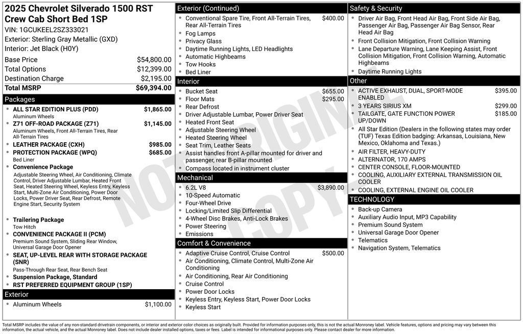 Used 2025 Chevrolet Silverado 1500 RST w/ All Star Edition Plus AWD/4WD image 20