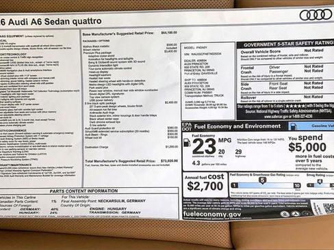 New 2026 Audi A6 Premium Plus image 15