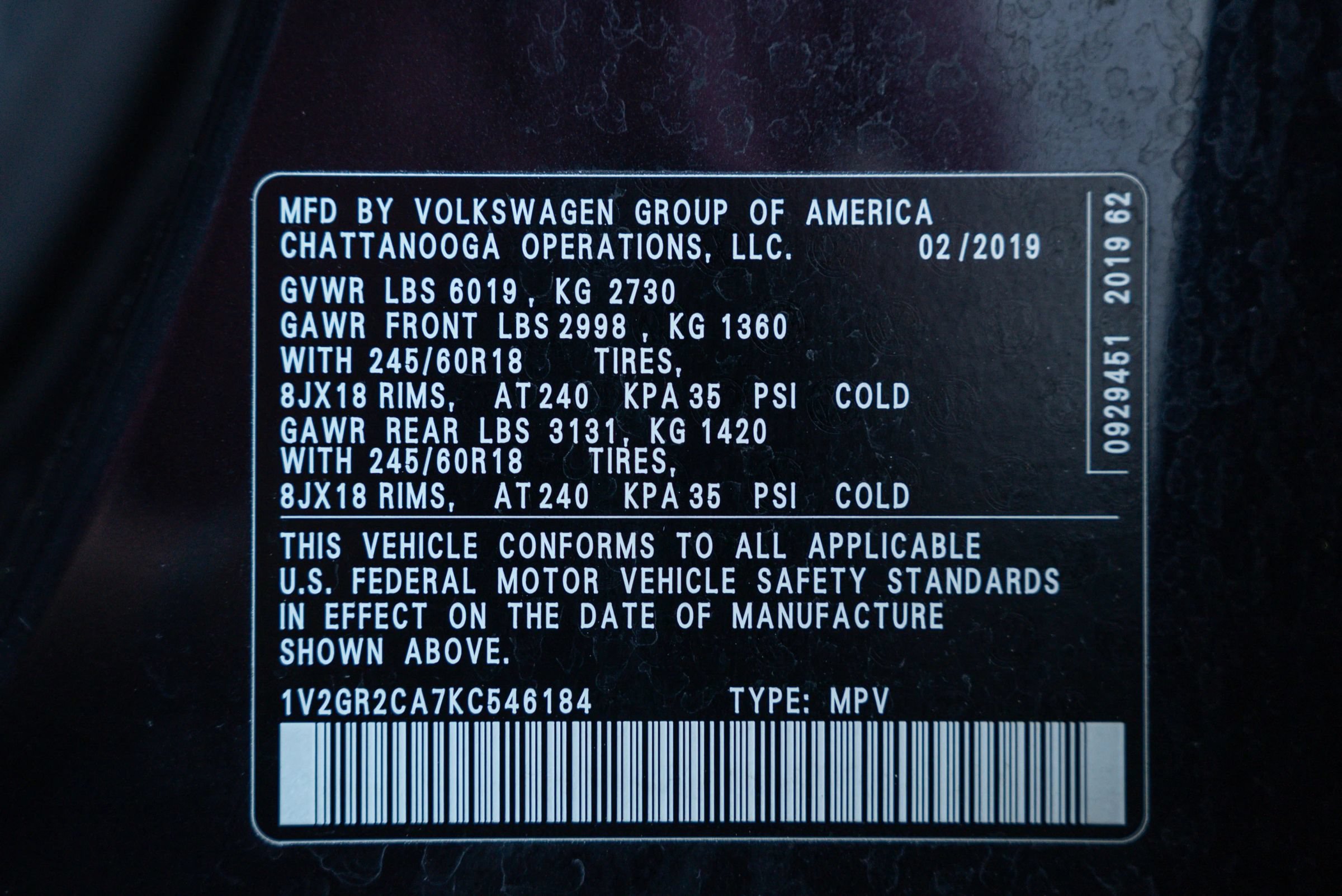 Used 2019 Volkswagen Atlas S AWD/4WD image 26