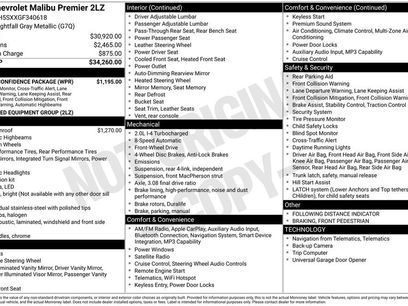 Used 2016 Chevrolet Malibu Premier w/ Driver Confidence Package