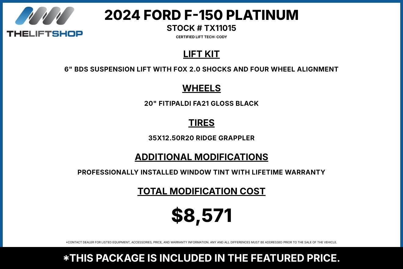 Used 2024 Ford F150 Platinum AWD/4WD image 3
